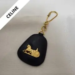 CELINE セリーヌ 馬車 キーホルダー レザー バッグチャーム キーリング