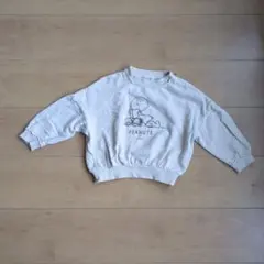 PEANUTS キャラクター トレーナー クリーム色