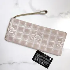 CHANEL シャネル ニュートラベルライン ベージュ ポーチ クラッチ バッグ