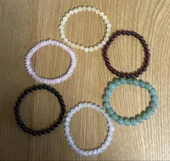 天然石 レディース 数珠ブレスレット 6本セット