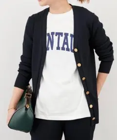 MUSEdeDeuxiemeClasseDINER RIBVネックカーディガン