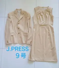 J.PRESS  ９号　ワンピース　スーツ　セットアップ　ベージュ　オンワード
