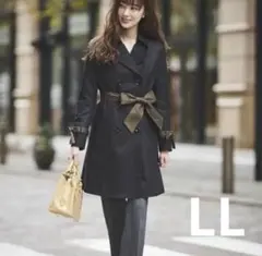 未使用LES MUES AOKI CanCanコラボ トレンチコートブラックLL