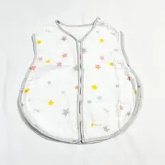 ミキハウス　６重織ガーゼスリーパー 星柄　新生児　オールシーズン