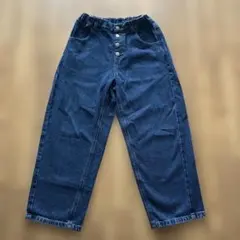 キッズデニムパンツ　キッズブルーデニムパンツ　140 GUキッズデニム