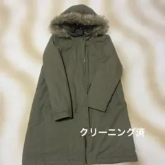 ジャスグリッティー◆ファー付きモッズコート　カーキ　ライナー付き　ロング ジャスグリッティー◇ファー付きモッズコート カーキ ライナー付き