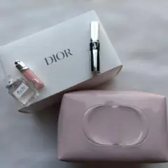 ディオール　ノベルティポーチ　ミニマスカラ・ブルーミングブーケ・リップグロス