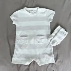 お値下げ！ジェラートピケベビー　70-80cm ロンパースソックスセット♡