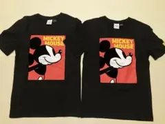 【美品/廃盤品】Disney ZARA ミッキー Tシャツ 黒 M ペア2枚
