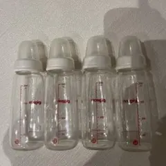 【ばら売り可能】ピジョン耐熱ガラス製哺乳瓶スリムタイプ　4本