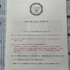 mion キャンディスリーブブラウス 型紙
