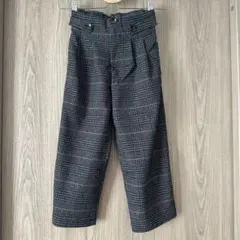 美品 ザラ キッズ 秋冬 女の子 グレンチェックパンツ 134cm