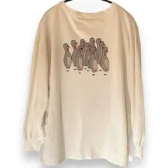 トムとジェリー ロンT ビッグプリント ゆるだぼ 古着 Y2K