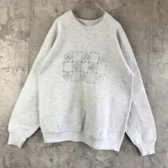 A4572古着　スウェット　グレー　90s Y2K