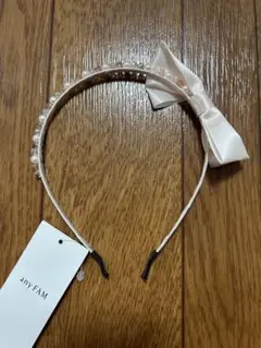 anyFAM リボン付きパールカチューシャ F