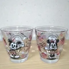 ミッキー&ミニーのペアグラス