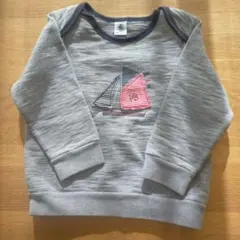 プチバトー　グレー トレーナー 24m/86cm