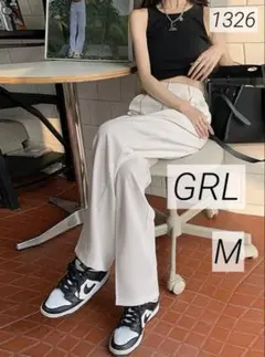 リボン ワイドパンツ