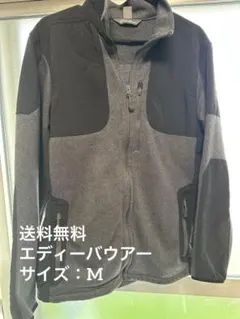Eddie Bauer フリースジャケット Mサイズ グレー/ブラック