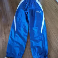 asics 青 ジャージ サイドライン