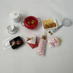 ミニチュアおもちゃ　ホットスナックセット