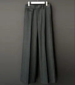 完売品 SHIKITARI グレー ストライプ スラックス