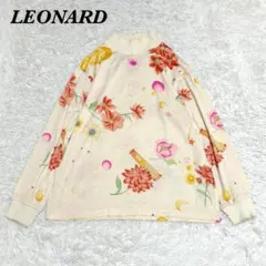 LEONARD 長袖リブネックカットソー M アイボリーのサムネイル