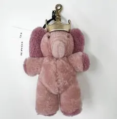 COACH エリー クラウン エレファント バッグチャーム ピンク 新品未使用