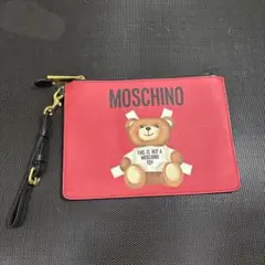 MOSCHINO テディベアクラッチバッグ