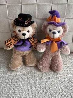 ダッフィー　シェリーメイ　ぬいぐるみバッジ　ハロウィン