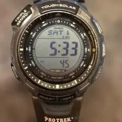 CASIOのPRO TREK PRG-110CJ ブルータフソーラー腕時計希少のサムネイル