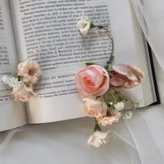 フラワーイヤーカフ　結婚式 ウェディング アクセサリー