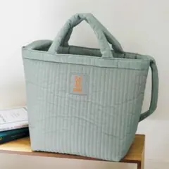 DOD キルティングトートバッグ ミントグリーン　雑誌付録　リンネル