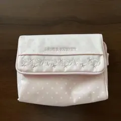 LAURA ASHLEY ピンク水玉ポーチ