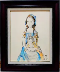 金子 國義、猫ちゃんコンクールVⅡ、厳選、希少画集・額装画、人気作品