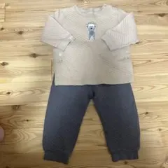 UNIQLO ベビーパジャマ キルト素材 上下セット 90cm