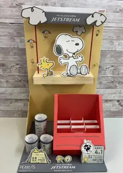 スヌーピー　三菱鉛筆　紙什器　ジェットストリーム
