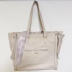 JILL by JILLSTUART トートバッグ フリル　ピンク　ベージュ