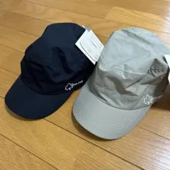 新品ロゴスディズキャップ2個セットブラック　ベージュlogos days