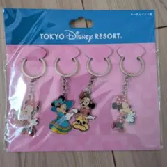 【新品未開封品】東京ディズニーリゾート　ミニーマウス　キーチェーン4種