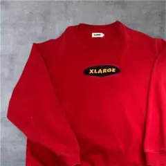 XLARGE レッド スウェット Mサイズ レア　値下げ可能 グラフィック