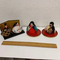 雛人形セット　雛まつり・縮緬・金襴・ハンドメイド・節句