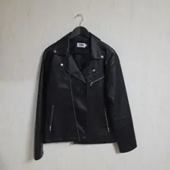 BENDER TOKYO】シンセティックレザー シングル ライダースジャケット 