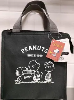 スヌーピー　ランチバッグ　S　ブラック　aのサムネイル