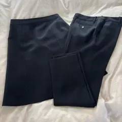 ビジネスパンツとスカートセット　濃紺　Mサイズ