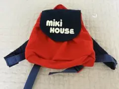 MIKI HOUSE ベビーリュック 赤×紺