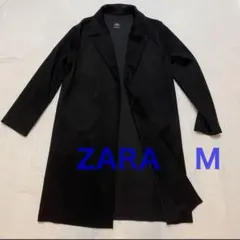 【新品未使用品】ZARAスエード風　ブラックコートM サイズ