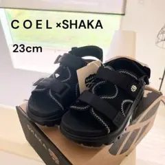 新品未使用 近年モデル COEL × SHAKA コエル 23cm サンダル 黒のサムネイル