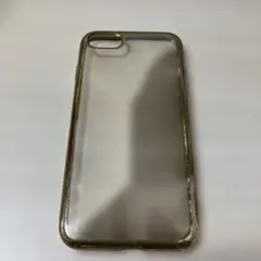 iPhoneSE用 クリアケース ゴールドフレームのサムネイル