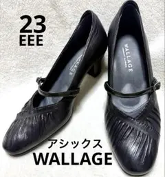 ♦︎美品♦︎asicsアシックス WALLAGE 本革レザー　パンプス　23cmのサムネイル